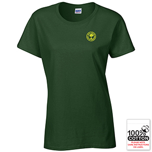 Women's Short Sleeve 100% Cotton Tee Shirt