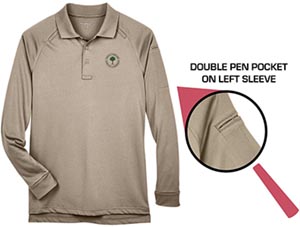 Men's Long Sleeve Performance Polo Shirt